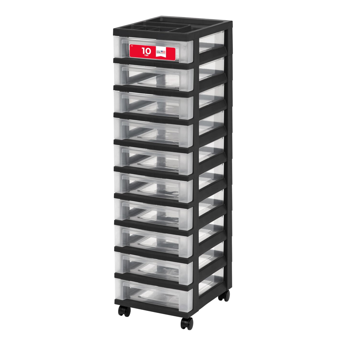 IRIS USA Craft Plastic Organizers and Storage, Rolling Storage Cart for Classroom Supplies, Storage Organizer for Art Supplies