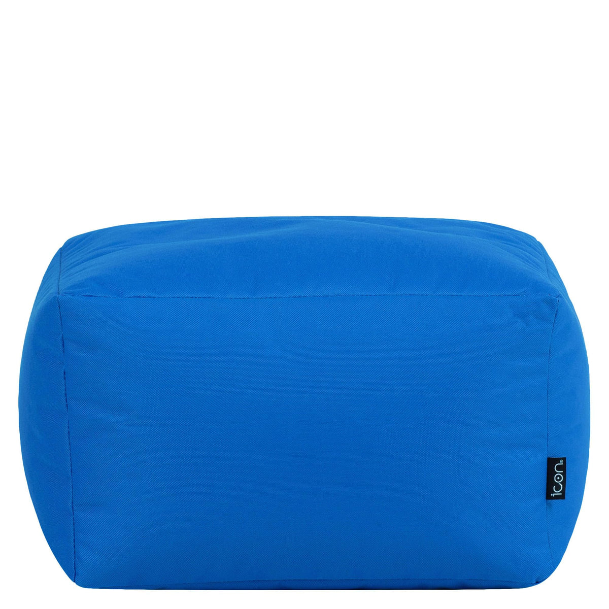 Bean Bag Bazaar Outdoor Bean Bag Footstool with Filling Included, Blue