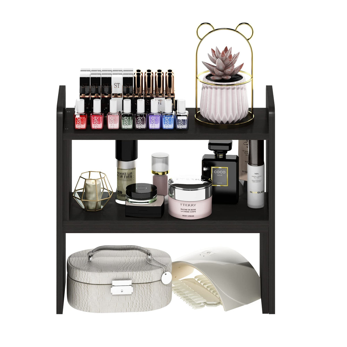 Furinno Classic Desk Top Organizer Bookshelf, Espresso