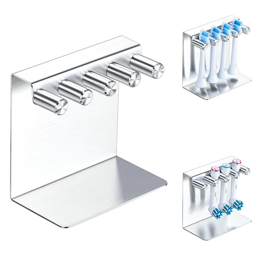 YYBO Electric Toothbrush Head Holder, Electric Toothbrush Holder Wall Mounted or Desktop, Toothbrush Head Stand, Adhesive Tooth Brush Holder