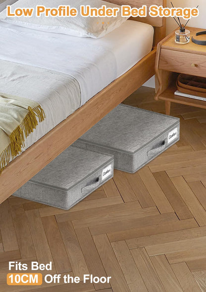mepure 10cm High Under Bed Storage Low Profile, 85×40×10cm, 2-Pack