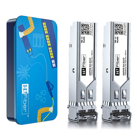 2 Pack for Ubiquiti UniFi UF-SM-1G, 1000BASE-LX SFP Transceiver, 1.25G SFP to LC Multimode Fiber Module Also Compatible with Cisco GLC-LH-SMD,