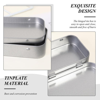 UBSIUH 6 Pieces Rectangular Iron Box, Mini Portable Storage Box, Small Items Storage Box, Home Accessories, Travel Supplies.