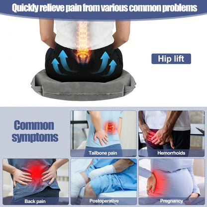 MJFENDAI Donut Cushion, Hemorrhoid Pillow for Tailbone Pain, Cushion Ring Cushions for Pressure Relief, for Office Chair, Wheelchair, Sciatica