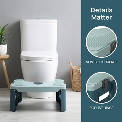 Xygobla 17cm Folding Toilet Stool Portable Non Slip
