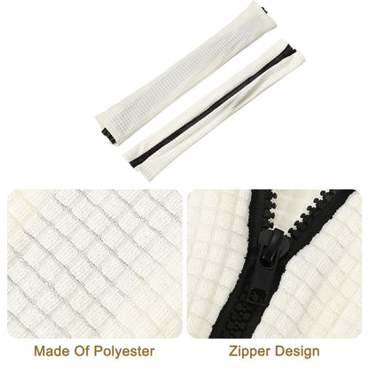 sourcing map 2pcs Office Chair Arm Covers, Office Chair Armrest Covers Stretchable Computer Chair Arm Covers Protectors for Office Gaming Chair, White