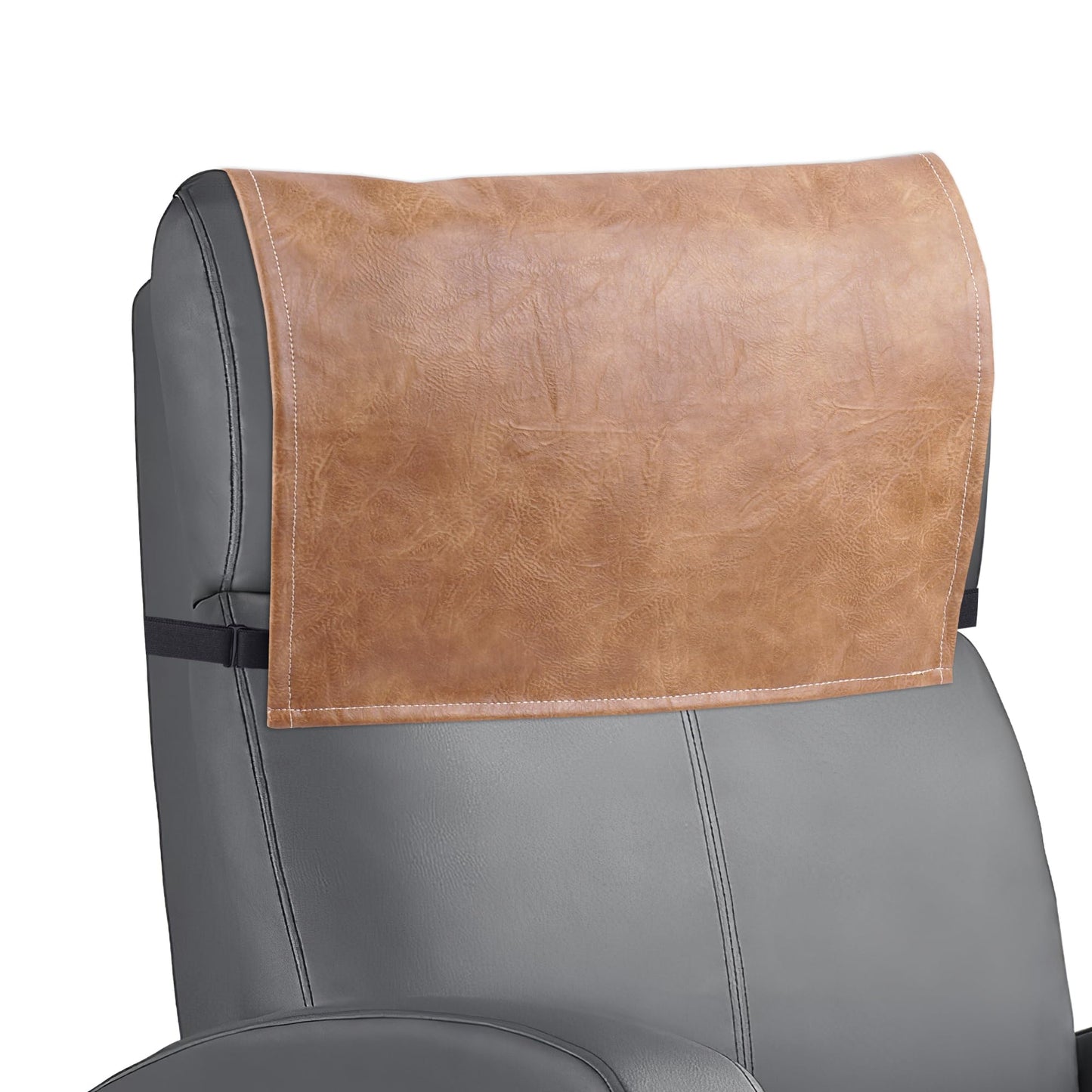 Mtzmy Recliner Headrest Protector,Non Slip Waterproof Headrest Cover,Leather Recliner Headrest Cover for Sofa,Furniture,Living Room,Office