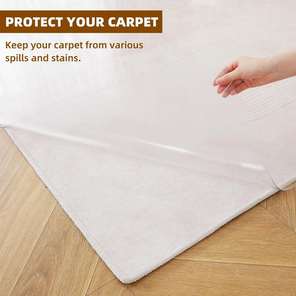 Royhom Plastic Floor Protector for 0ffice Chair, Clear Chair Mat for Hard floor, Transparent PVC Floor Mats 45x120cm, Gaming Chair Mat