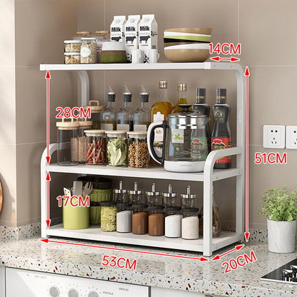 Numjeg Bookshelf 3-Tier Desktop Wood White Metal Rack Supplies Bedroom Shelf Big Bookcase Organizer Shelf for Top of Desk and Dresser Living Room