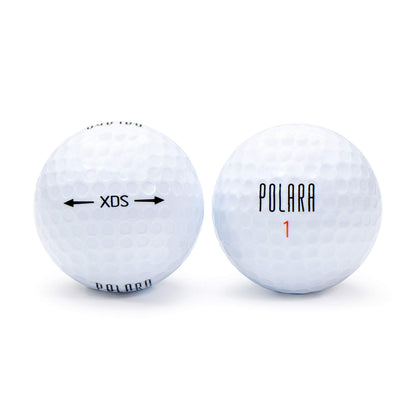 Polara Golf XDS Extra Distance & Spin 3-Piece Golf Balls, Designed to Correct Hooks and Slices, (12 Balls)