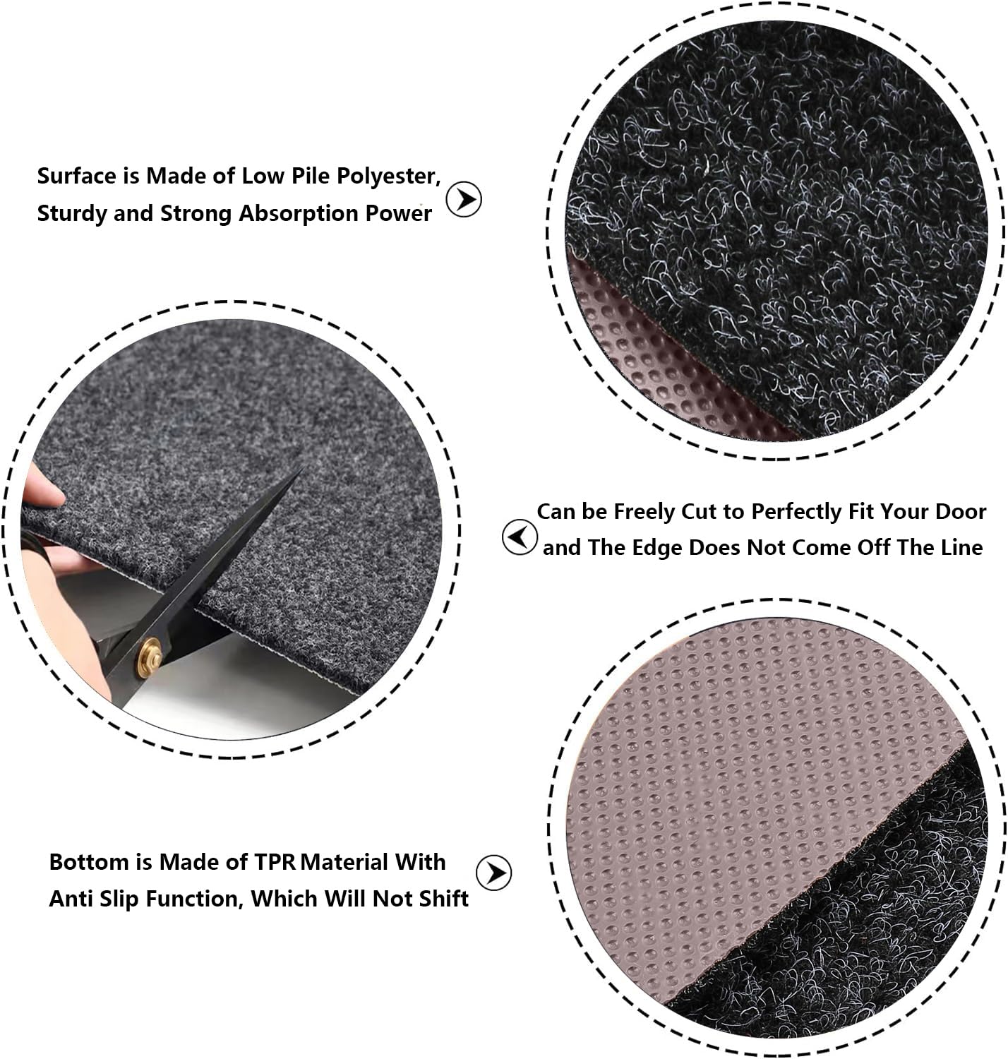 Office Chair Mat for Hardwood Floor,120x90cm Rectangular Desk Chair Floor Protector Mat Rug for Gaming Rolling Chair