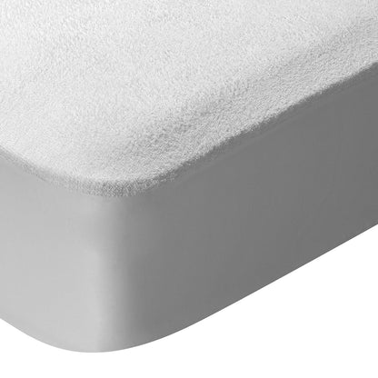 Pikolin Home PP05 Waterproof and Breathable Terry Mattress Protector 100% Cotton, white, 135 x 190/200 cm