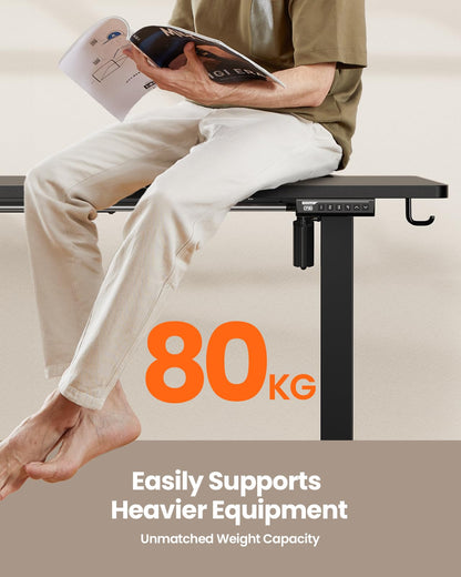 ErGear Electric Standing Desk 120 x 60cm 4 Memory with Splice Board