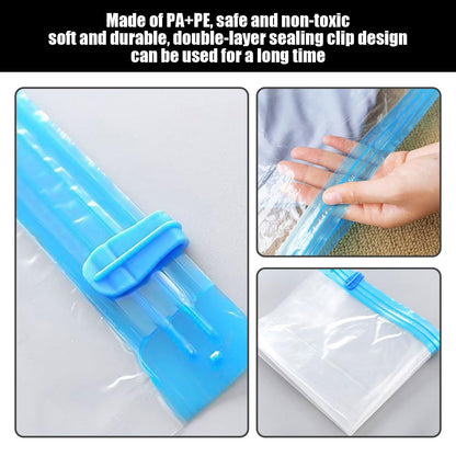 QIHUAN 4 Pieces Vacuum Compression Bag, Clothing Storage Bag, Travel Supplies, Clothing Storage Supplies, Sea Compression Bag.