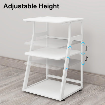 PUNCIA 50x40x75cm 3 Tier Printer Table with Storage