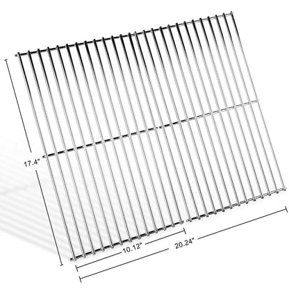 onlyfire GCG-8544 Stainless Steel Cladding Rod Grill Grates Fits for Weber 7637 Spirit II 200 and Spirit 200 Series Gas Grills,Set of 2