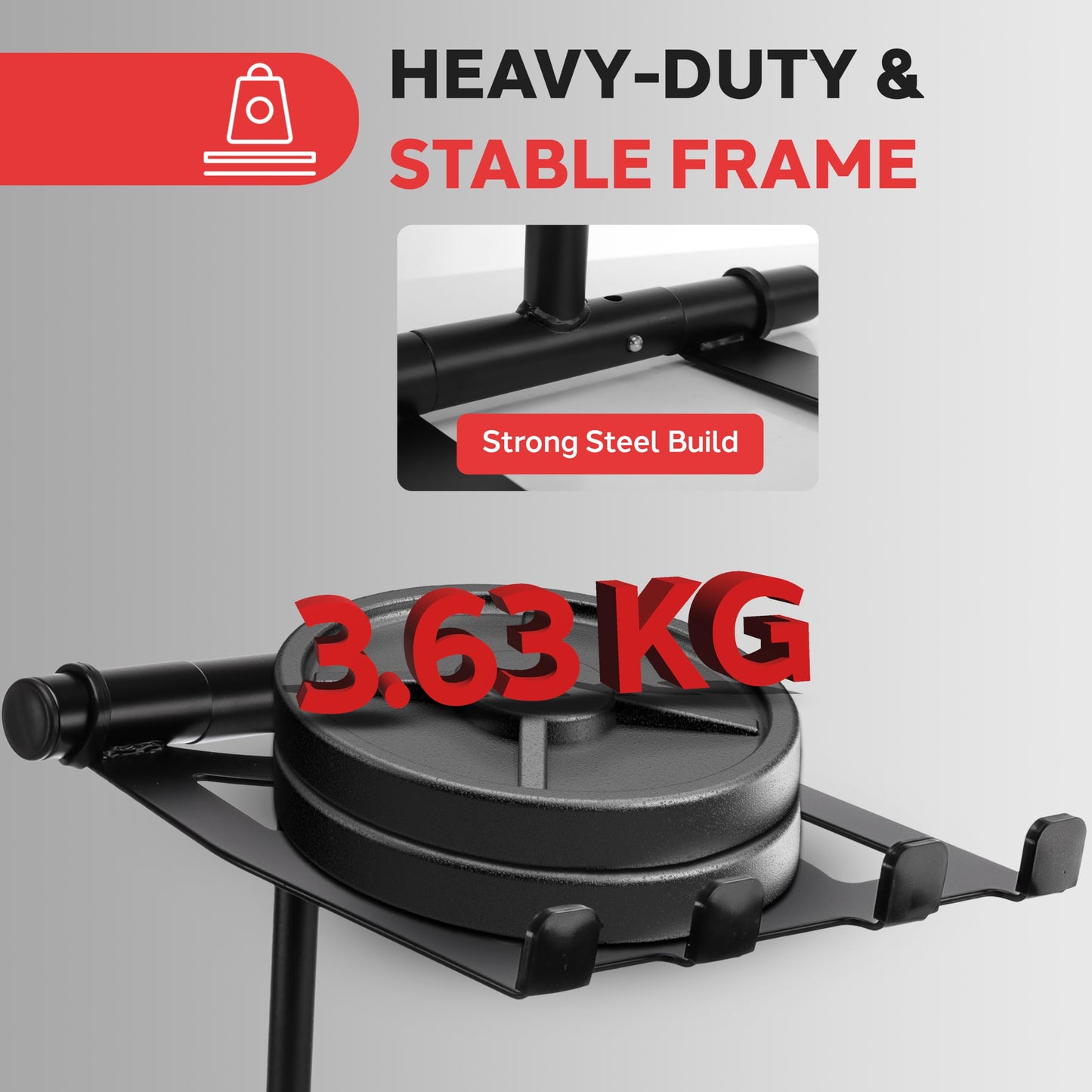 Pyle Single Tray Laptop Stand Adjustable Height Foldable Desk Riser Ergonomic Portable Support for Tablet MacBook DJ Mixer