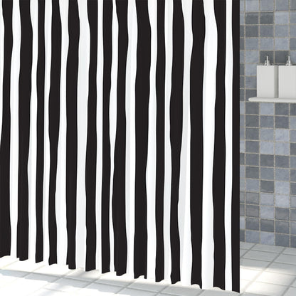 Xiaoterna Stripes Shower Curtain Geometric Line Abstract Modern Luxury Art Bathroom Curtain Modern Geometric Lines Minimalist Shower Curtain Machine