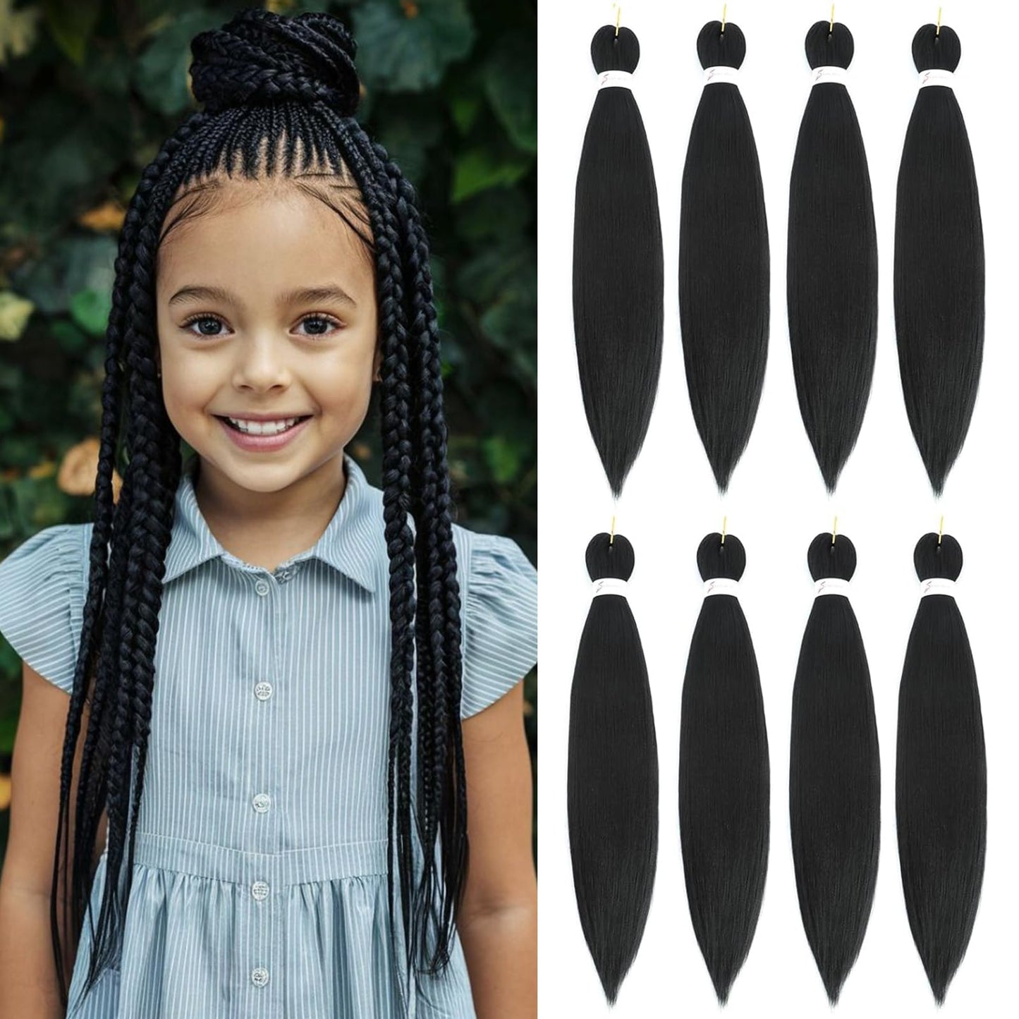 Braiding Hair Pre Stretched 12 Inch 8 Packs Long Braiding Hair Extension Pre Stretched Braiding Hair Professional Synthetic Hair For Braiding Hot
