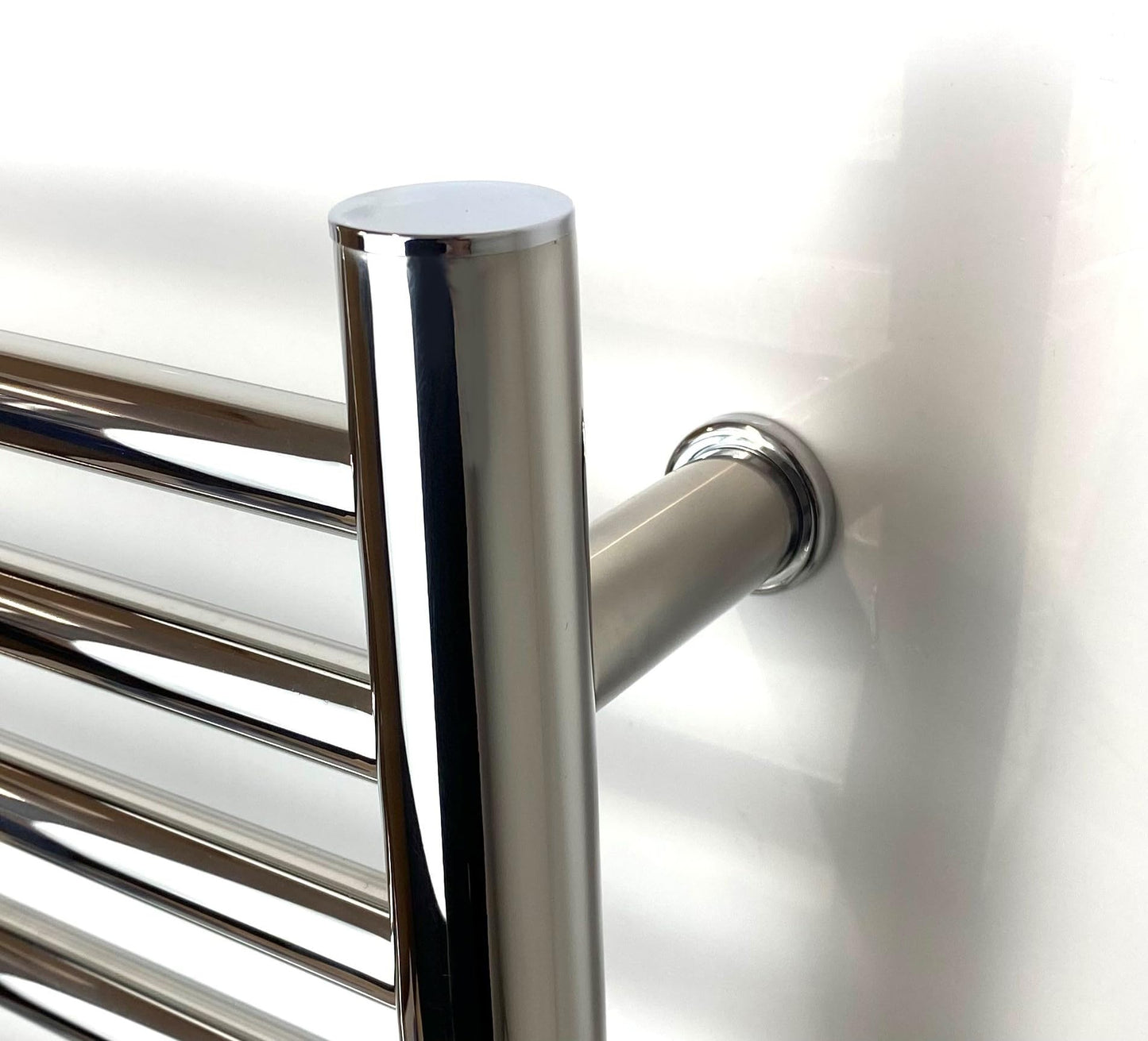 Manissa Siena 500w x 720h Stainless Steel Electric Heated Towel Rail Mirror Polished Finish Towel Radiator