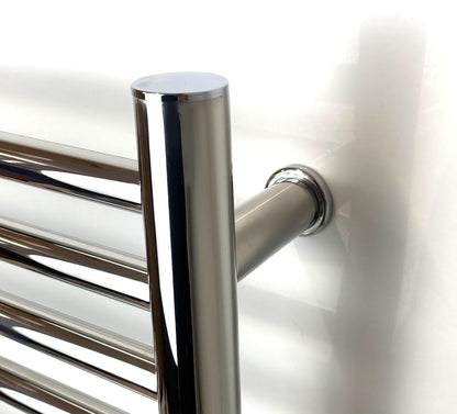 Manissa Siena 500w x 720h Stainless Steel Electric Heated Towel Rail Mirror Polished Finish Towel Radiator
