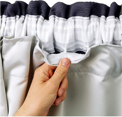 Kinfolk Textile Thermal Blackout Curtain Linings Pair 3 Pass Includes Curtain Hooks (66" x 90")