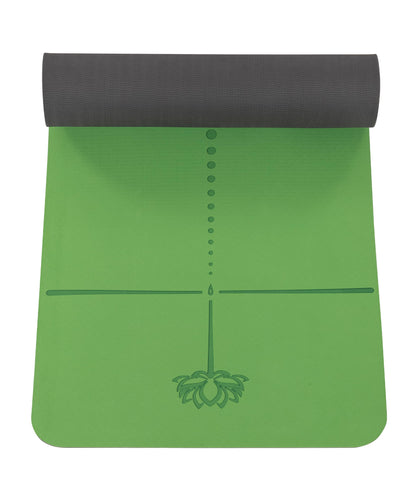 Marjar Yoga Mat Non Slip Exercise Mat TPE Eco Friendly Anti-Tear Yoga Mats for Women 1/3" Fitness Mat for Home Pilates Mats with Carrying Strap