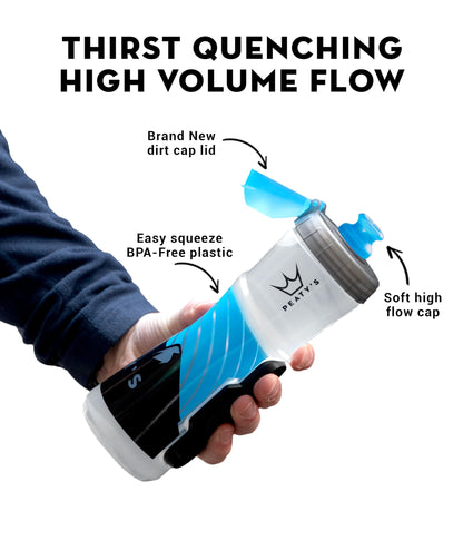 Peaty's x Fidlock Lockin Magnetic 600ml Bike Water Bottle & Mount, Bicycle Drink Bottles, Cycle Accessories for Mountain Biking & Cycling, Premium