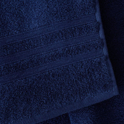 Catherine Lansfield Zero Twist Cotton 50x85cm Hand Towel Navy Blue