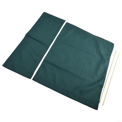 2Pcs Director Chair Covers Movie Chair Canvas Cover Replacement Covers Kit For Folding Director Chair Dark Green 20CmX53cm/53cm X 42Cm