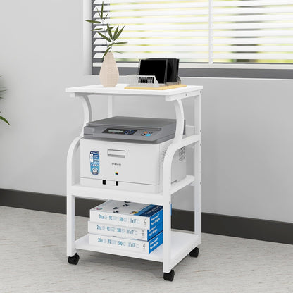 PUNCIA 50x40x73cm Large Printer Stand, Storage Unit with Adjustable Shelf