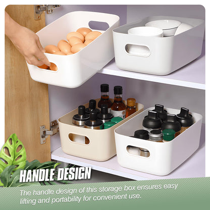 Vivikivi 6 Pcs Plastic Storage Boxes Storage Baskets of 3 Sizes