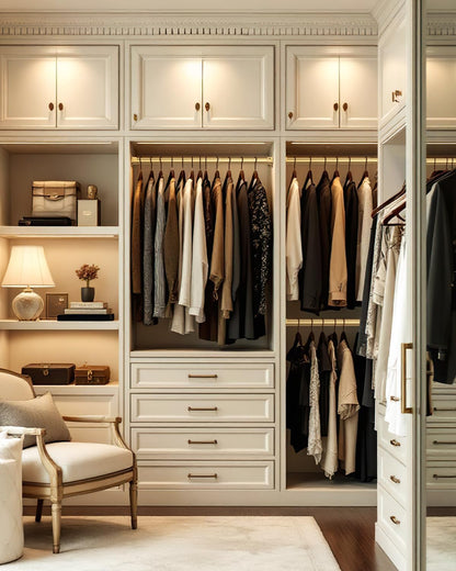 Wardrobe Rail, 43 to 97 CM Stepless Adjustable Metal Rails To Hanging Clothes, 3.3 CM Heavy Duty Wardrobe Rails and Fittings for Closet Wardrobes