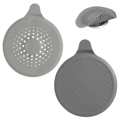 4 Pack Silicone Bathtub Stopper, Universal Sink Plug with Suction Cups, Shower Sink Drain Tub Stoppers, Drain Stopper