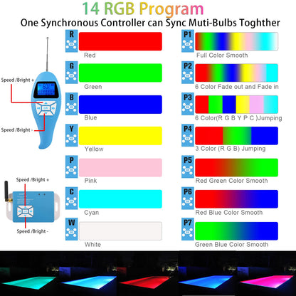 LyLmLe Swimming Pool Lights PAR56 30W Stainless Steel Underwater Lights RGB Color Change, IP68 Waterproof, 12V AC (Control Units not Included)