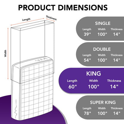 Mattress Bag for Moving and Storage, 5 Mil Heavy Duty Bed Mattress Cover, Mattress Protector Super Thick and Tear Resistant (King)