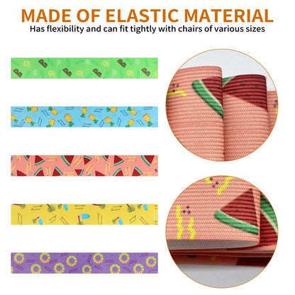 Beach Towel Bands, Beach Towel Bands for Sun Loungers, 5 Styles,30x5cm 5Pcs