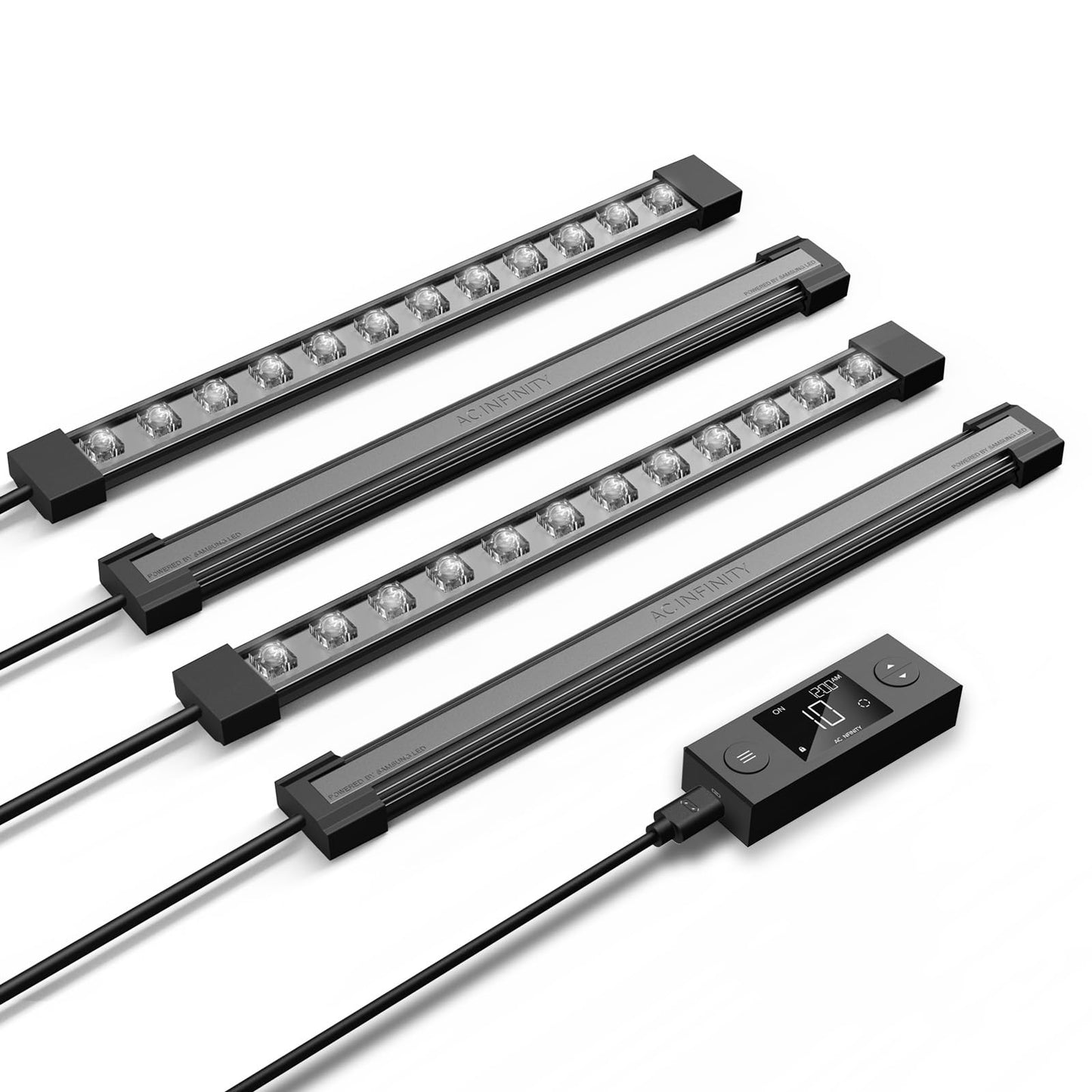 AC Infinity IONBEAM S11, Full Spectrum LED Grow Light Bars 11?, Deeper Penetration Samsung LM301H EVO Diodes and Digital Dimming Timer Controller, for