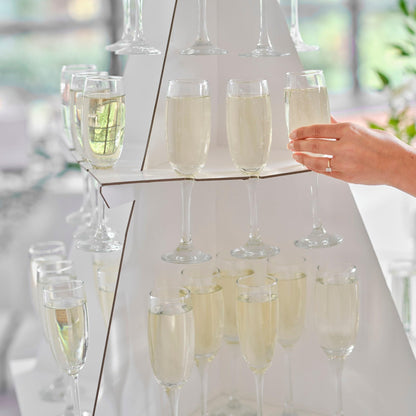 Ginger Ray 3 Tier Drinks Stand Decoration for Weddings, Hen Parties, White