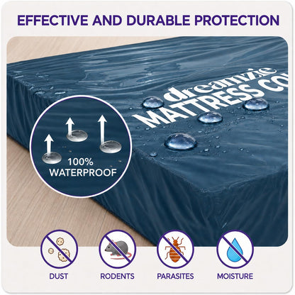 Dreamzie - Single Mattress Cover for Moving - Mattress Storage Bag - x2