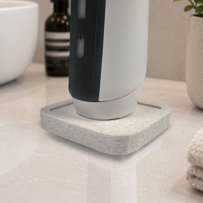 Electric Toothbrush Holder Stand Compatible with Oral-B (Marble Chestnut, Single)