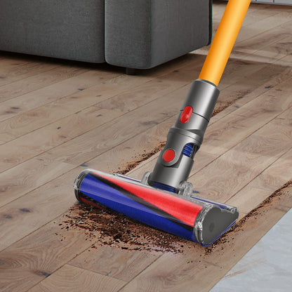 Hard Floor Fluffy Vacuum Head Compatible with Dyson V8 V10 V11 V15 Models, Soft Roller Cleaner Brush Head for Parquet, Marble, Tile, Laminate and Wood