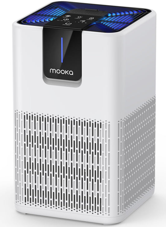 Air Purifiers for Home Large Room Up to 1250 Ft?,MOOKA H13 HEPA Air Purifier for Pets Dust Odor Smoke,Aromatherapy Function,Air Cleaner with 15dB