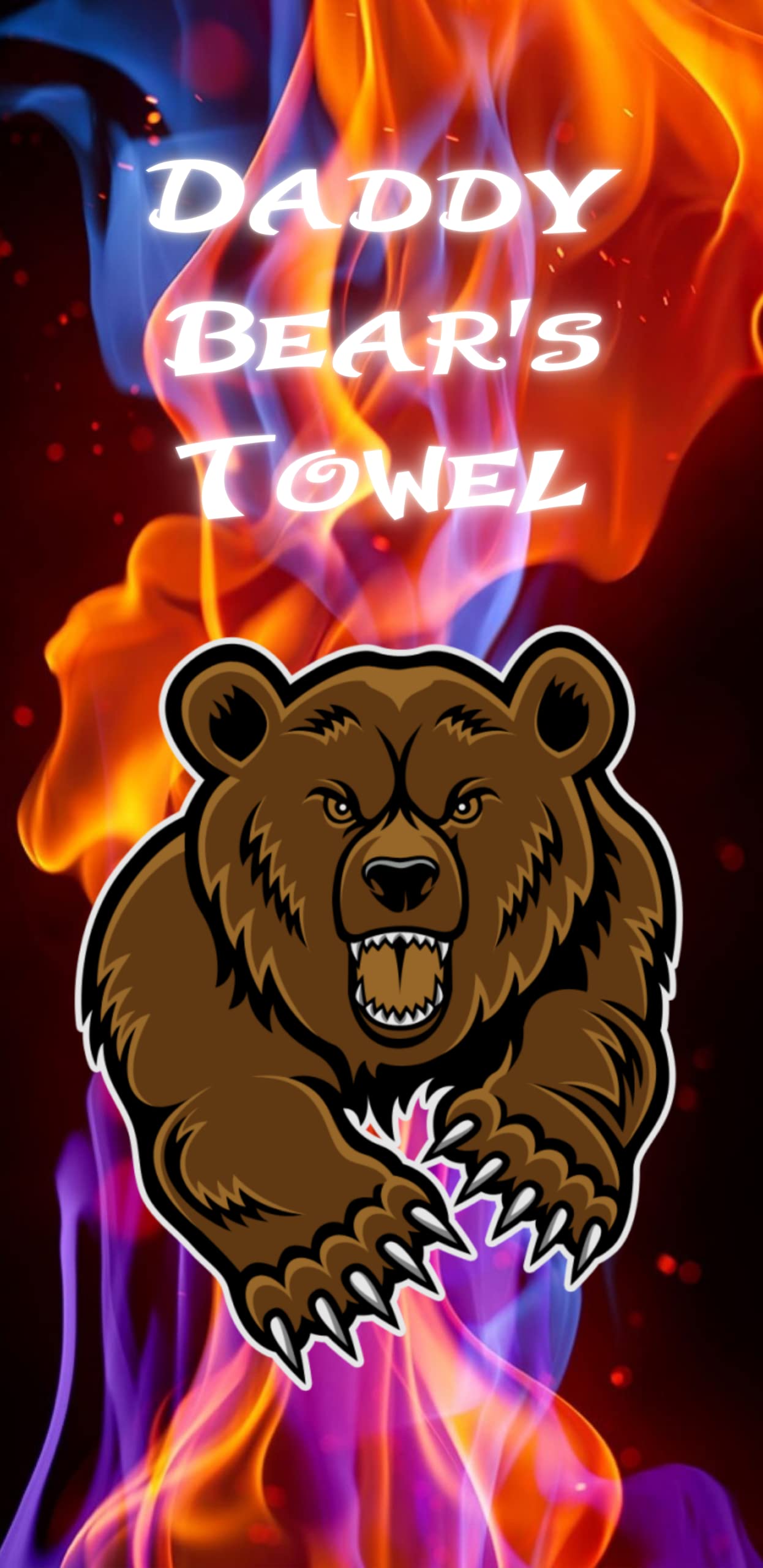 Z15 Beach & Bath Towel - Daddy Bear's Towel - Lightweight for Bathroom Sports Travel Gym Summer Towels - Gift for men and dads on Birthday, Father's