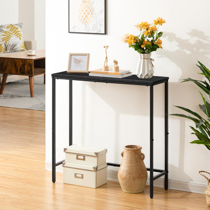 HOOBRO Console Table, Slim Console Table for Hallway, Metal Frame, Compact Display Table, Sofa Table for Small Spaces, Entryway, Living Room, Sturdy