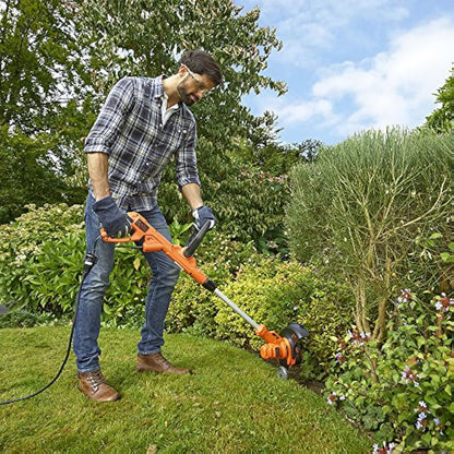 BLACK+DECKER Electric Strimmer with Automatic Single Line Feed, 55W, 240V, Cutting Width 30cm,BESTA530-GB