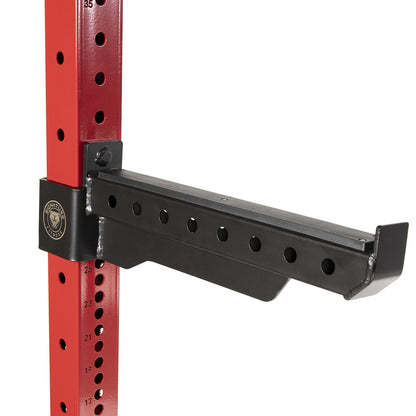 Signature Fitness Spotter Arms SF-3 1,500 Pound Capacity 3? x 3? Power Cage Squat Rack, Black