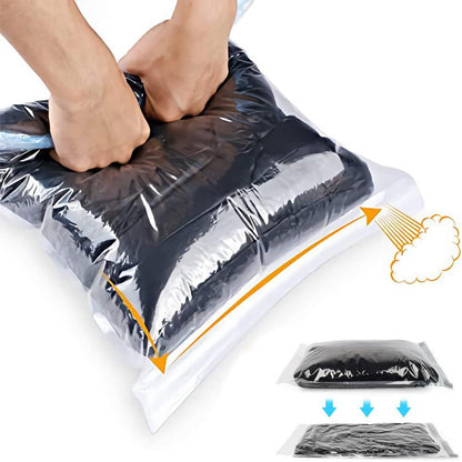 ATB-Foger 60x50cm Large Sealable Plastic Bag Organiser Pouches Clothing Travel Storage Reusable Waterproof Large Bags for Down Jackets Sweater 20pcs