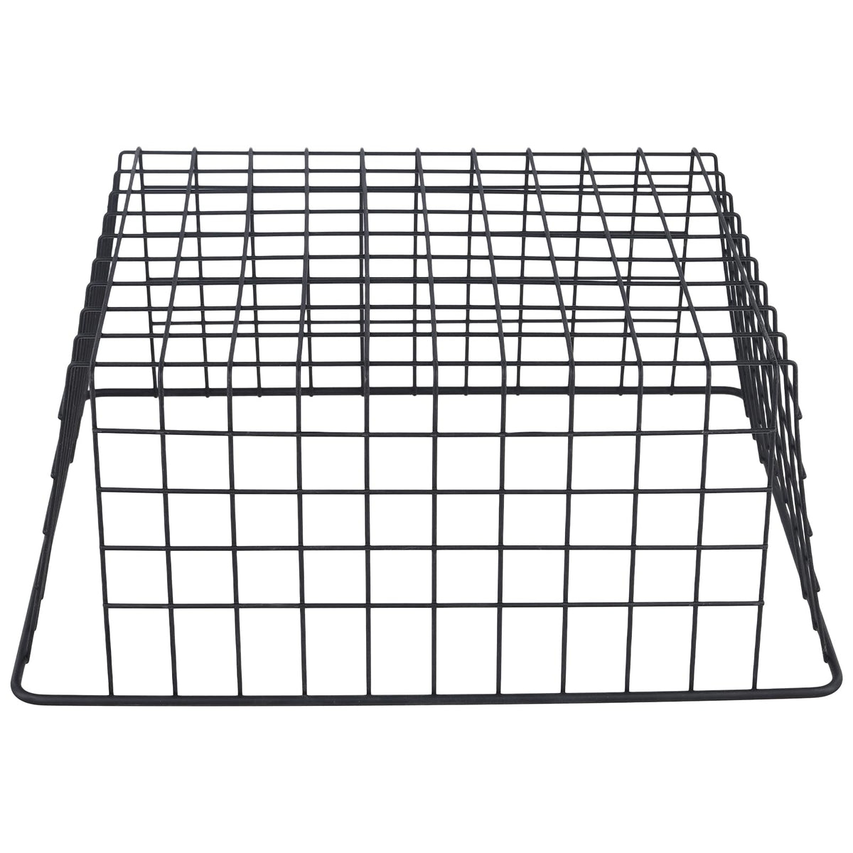 KEILEOHO Wire Storage Basket, Black Metal Organizer, 36 x 29 x 16cm, 4 Pack, for Kitchen Pantry Office