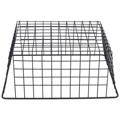 KEILEOHO Wire Storage Basket, Black Metal Organizer, 36 x 29 x 16cm, 4 Pack, for Kitchen Pantry Office